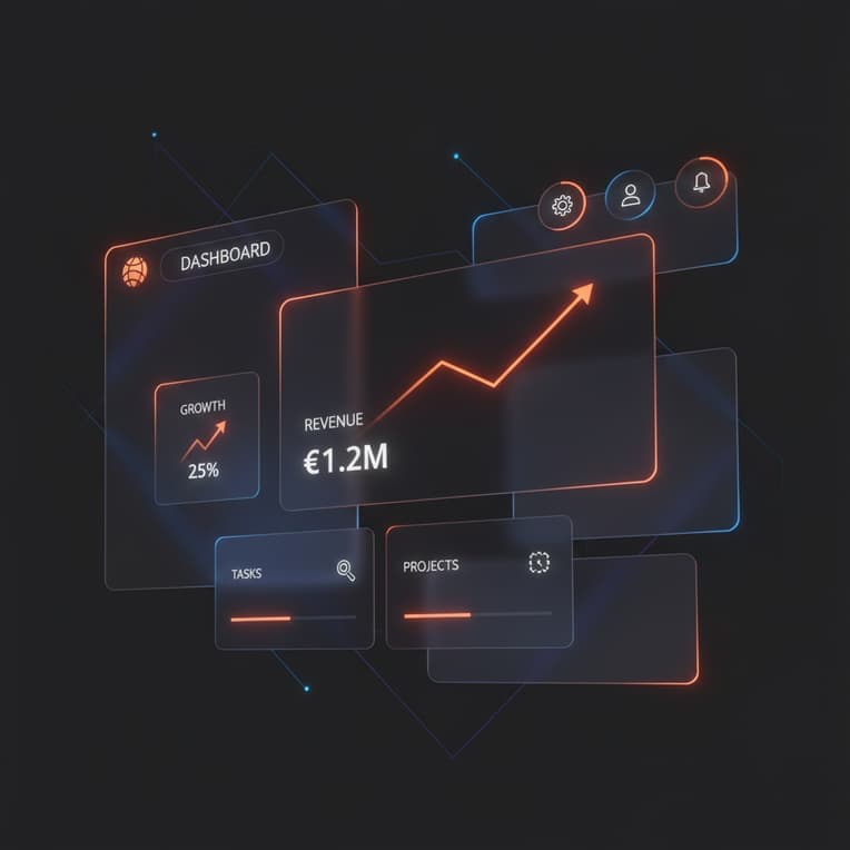 SaaS Dashboard project preview